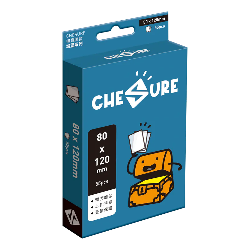 CHESURE Sleeves Rook Series - 棋寶城堡厚磨砂牌套